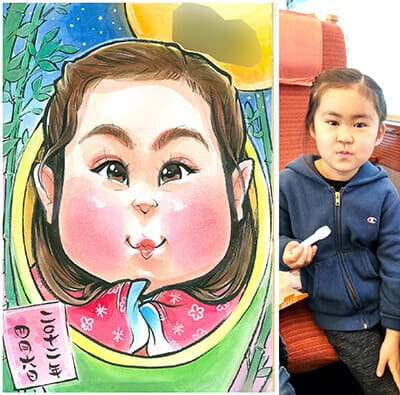 子供の似顔絵