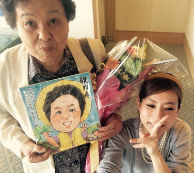 米寿祝いの似顔絵