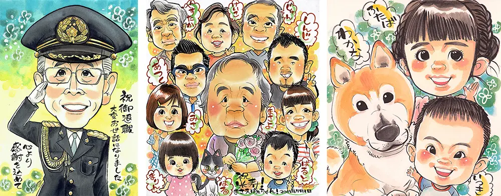 愛知県の人気似顔絵アーティスト「金井かすみ」|オレンジスマイル