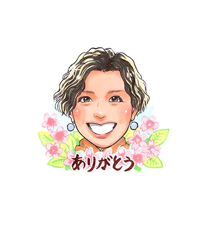 Mamoruが描いた寄せ書き似顔絵