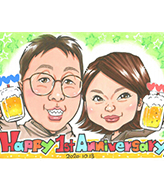 ほしきが描く記念日似顔絵